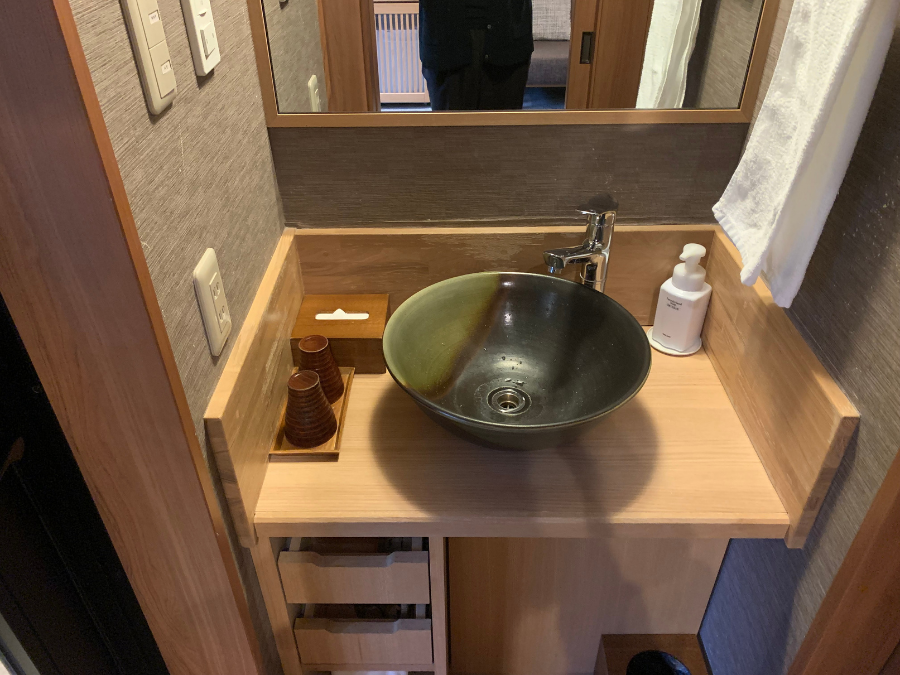 ラビスタ阿寒川の客室の洗面スペース