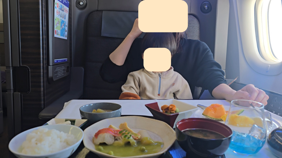 ANAファーストクラス 機内食