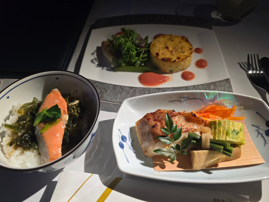 ANAファーストクラス 機内食