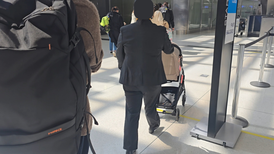 JFK空港でチェックイン