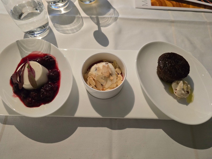 ルフトハンザ航空ファーストクラスの機内食
