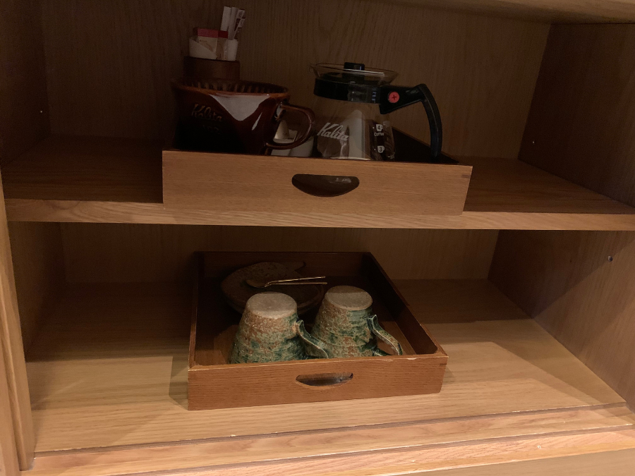 ラビスタ阿寒川の客室のコーヒーセット