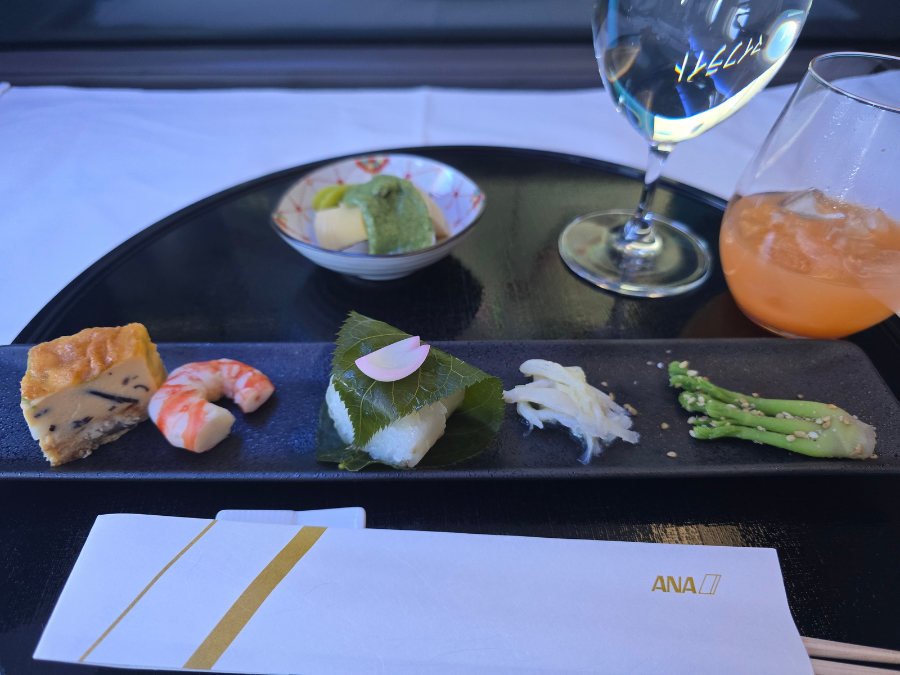 ANAファーストクラス 機内食