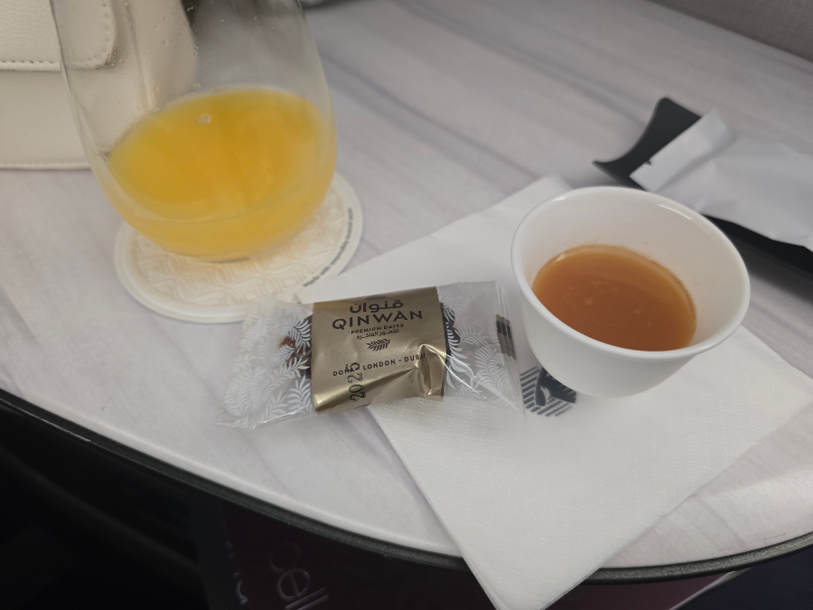 カタール航空のビジネスクラスの座席