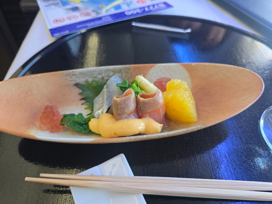 ANAファーストクラス 機内食