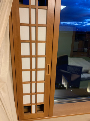 十勝川温泉第一ホテルの客室の窓