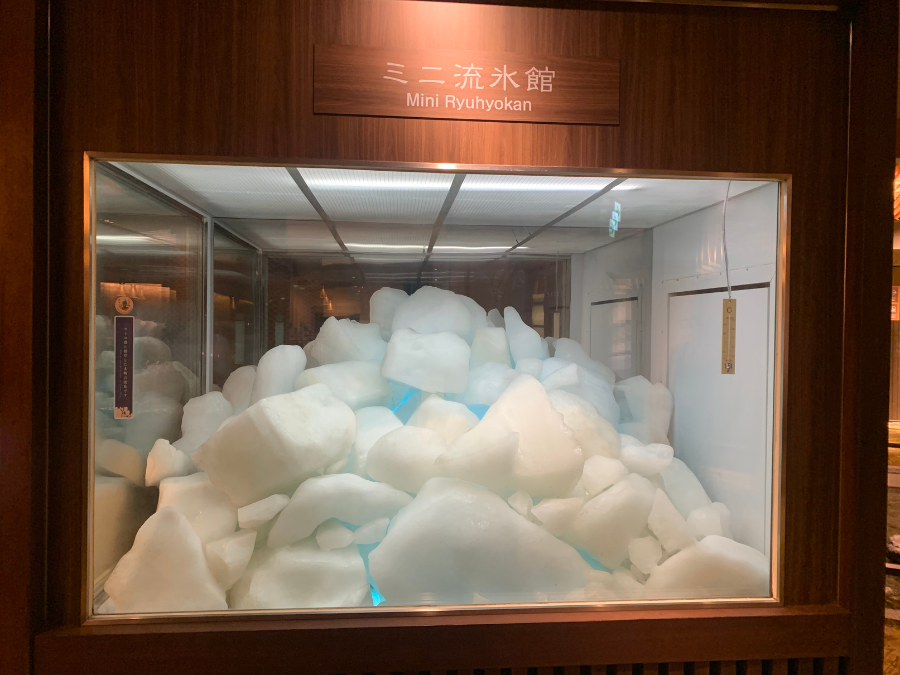北こぶし知床 ホテル＆リゾートの流氷の展示