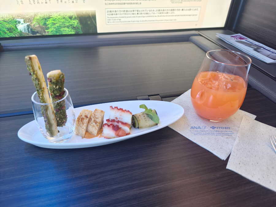 ANAファーストクラス 機内食