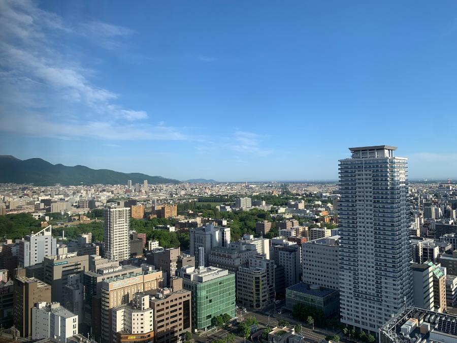 JRタワーホテル日航札幌の客室からの景色