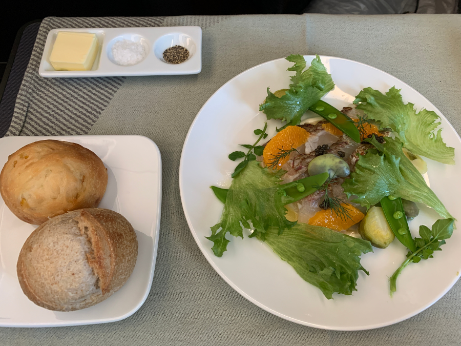 A350-1000の機内食のメニュー