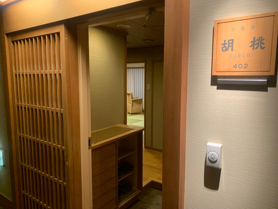 十勝川温泉第一ホテルの客室入り口