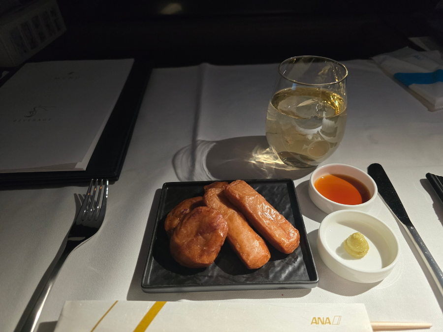 ANAファーストクラス 機内食