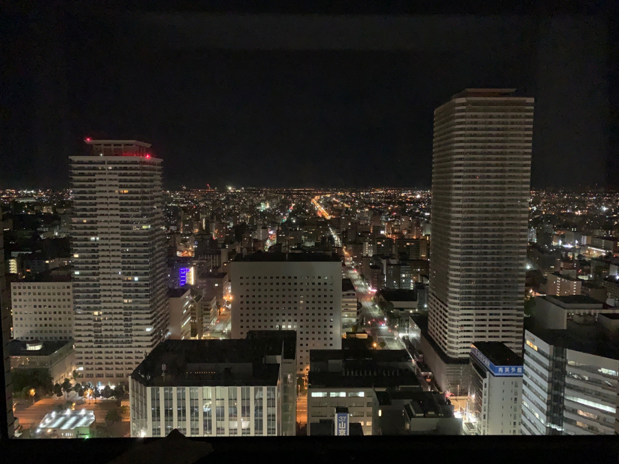 JRタワーホテル日航札幌の客室からの景色